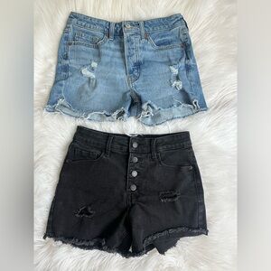 Old Navy High Rise Shorts (2 pairs)